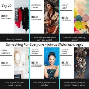 JOIN US! SHARE GROUPS & POP UP EVENTS FOR EVERYONE